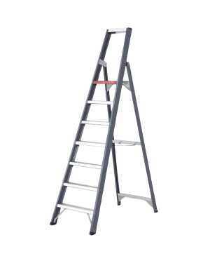 Altrex Falco enkele trapladder met 7 treden in aluminium voor professioneel gebruik en veilig werken op hoogte.