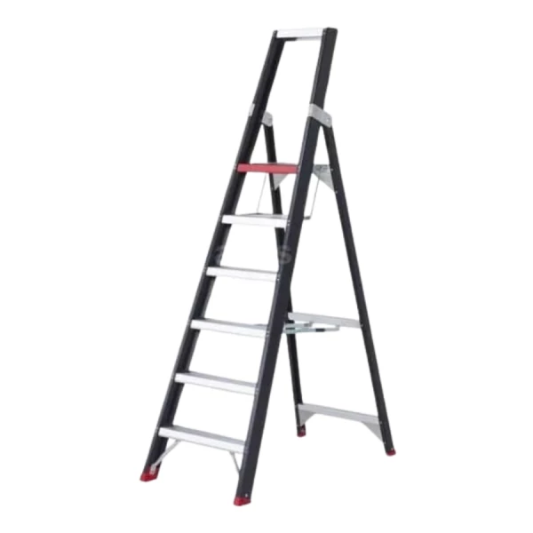 2ᵉKans Altrex enkele trapladder Taurus 6 treden- TGB6 - 1.40m stahoogte