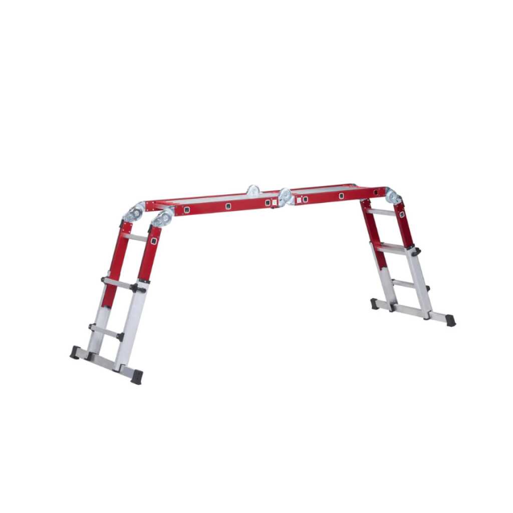 Altrex Varitrex Do-It-All 4x3 vouwladder in brugstand als multifunctioneel werkplatform