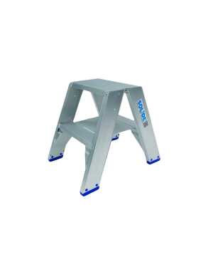 Solide 2x2 dubbele trapladder zonder beugel - 0.50m
