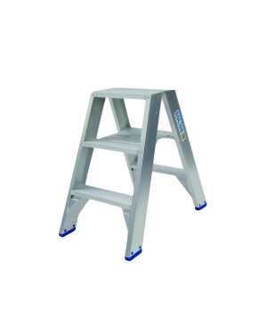 Solide 2x3 dubbele trapladder zonder beugel - 0.75m