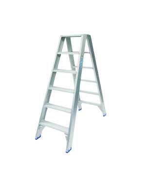 Solide 2x6 dubbele trapladder zonder beugel - 1.50m