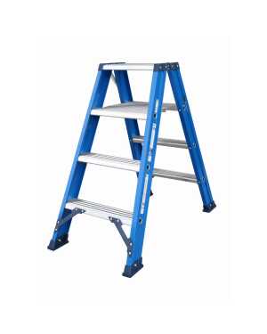 DAS Hercules Blue trapladder dubbel 2x4 treden
