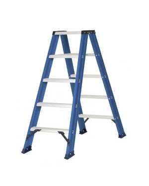 DAS Hercules Blue trapladder dubbel 2x5 treden