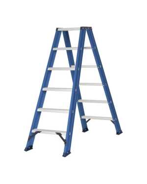 DAS Hercules Blue trapladder dubbel 2x6 treden