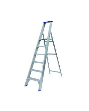 Solide professionele trapladder PT06 treden - 1.50m stahoogte