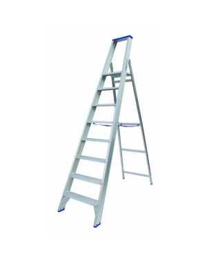 Solide professionele trapladder PT08 treden - 2.00m stahoogte