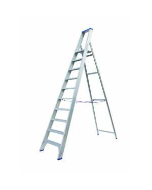 Solide professionele trapladder PT10 treden - 2.50m stahoogte