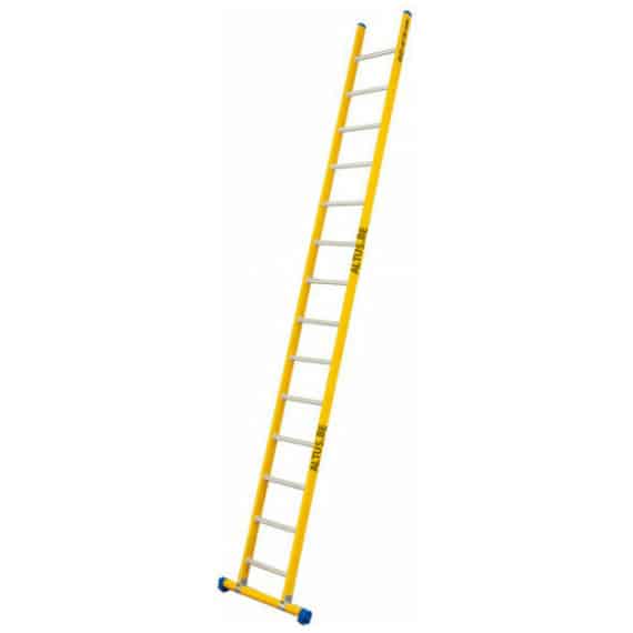 Enkel glasvezel ladder Staltor 14 alu sporten
