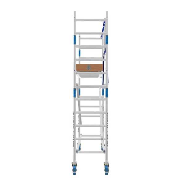 ASC rolsteiger met AGS Pro enkelzijdig - 0,75x1,90 - WH 4,3m - Hout