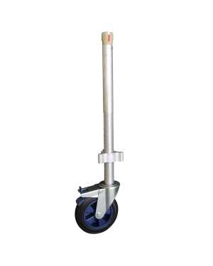 ASC Rubber wiel met aluminium spindel 200mm (275kg)