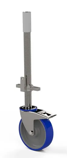 Universeel rolsteigerwiel ∅200mm met stalen spindel