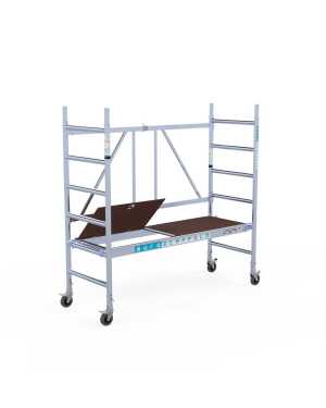 PRO Vouwsteiger 0.75x1.85m - Werkhoogte 3,00m - Platform met toegangsluik