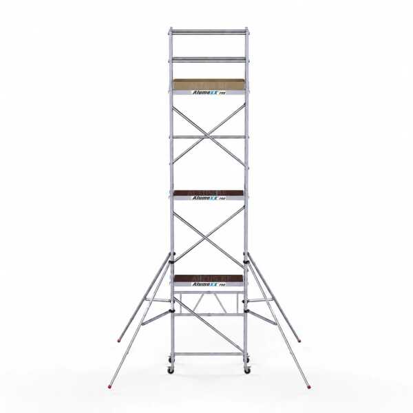 PRO Compact-line module 1+2+3+4 vouwsteiger - 0,75x1,50 - werkhoogte 7,80m - Hout
