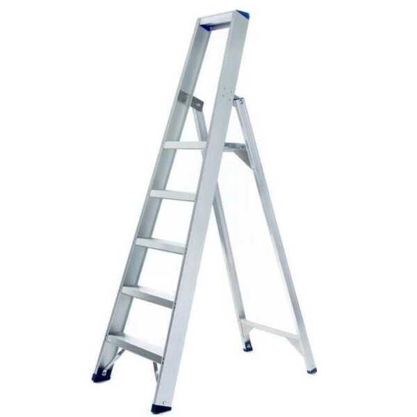 Enkele trapladder 5 treden Atom - 1.25 m stahoogte