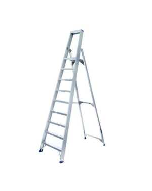 Enkele trapladder 9 treden Atom - 2.25 m stahoogte