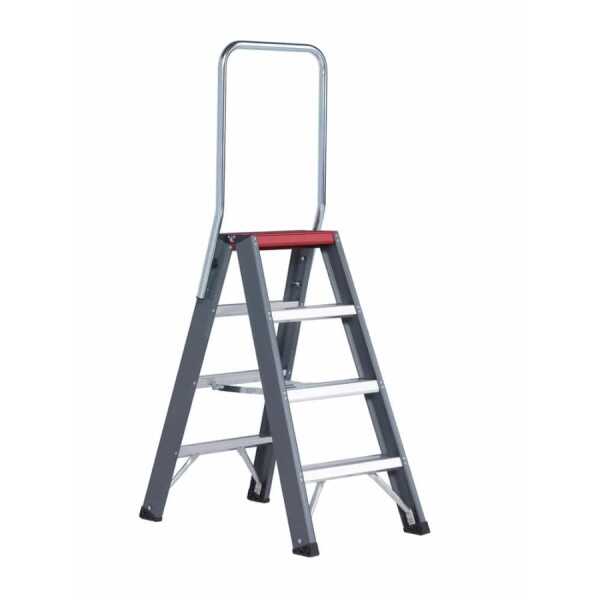 Altrex 2x4 dubbele trapladder Falco met steunbeugel