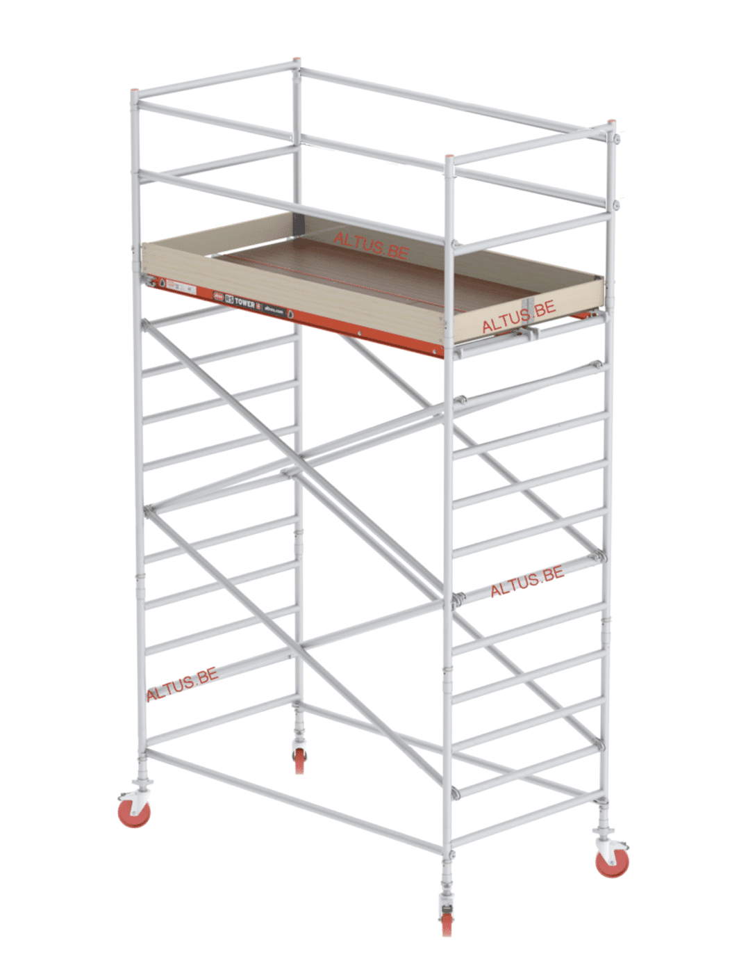 Altrex Rolsteiger RS TOWER 42 Traditioneel - 1,35x2,45 - WH 5,20m - Hout