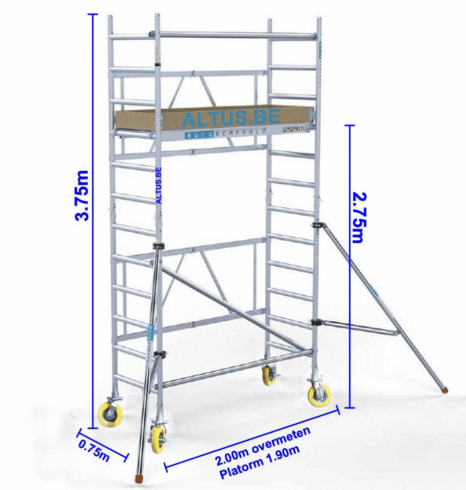 Euroscaffold Tuinsteigersteiger werkhoogte 4.7m