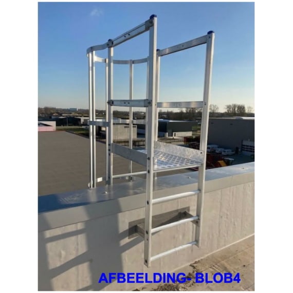 Brandladder opstapbordes voor dakrand - Altus