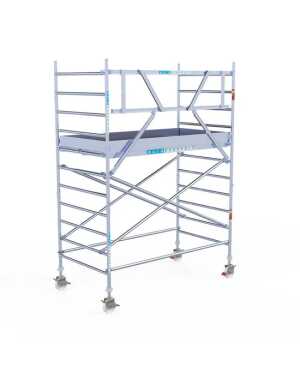 Professionele rolsteiger 135x250x4.20m werkhoogte carbondeck lichtgewicht