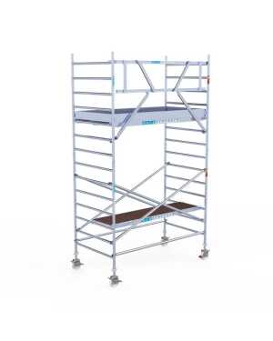Professionele rolsteiger 135x250x5.20m werkhoogte carbondeck lichtgewicht