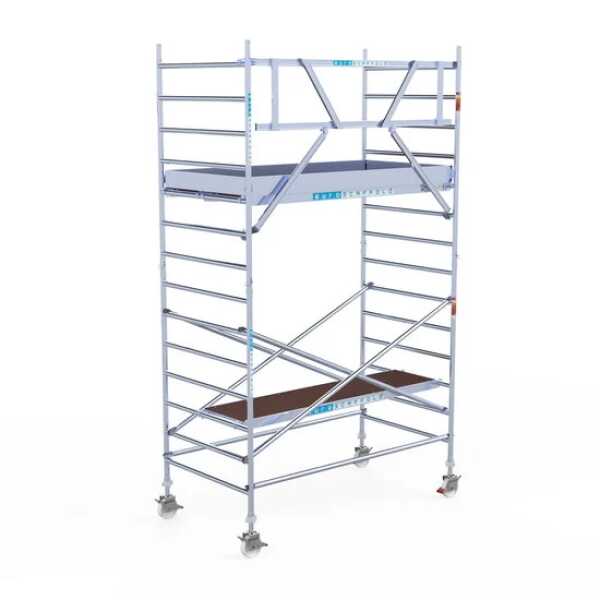 Professionele rolsteiger 135x250x5.20m werkhoogte carbondeck lichtgewicht