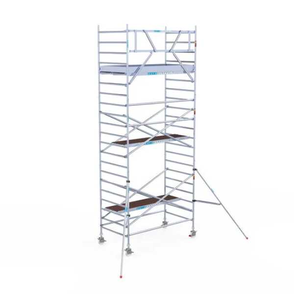 PRO gevelvrije rolsteiger 135x250x7.20m werkhoogte carbondeck lichtgewicht