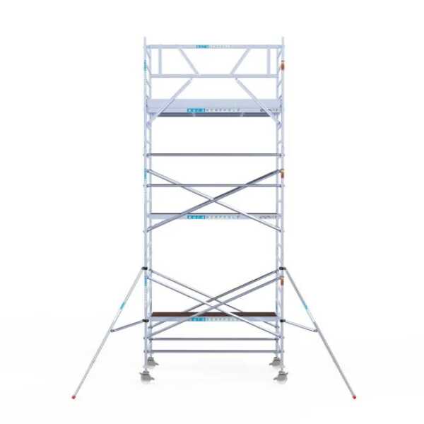 PRO gevelvrije rolsteiger 135x250x7.20m werkhoogte carbondeck lichtgewicht