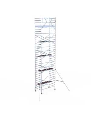 Euroscaffold professionele rolsteiger 135x250x11.20m werkhoogte carbondeck lichtgewicht