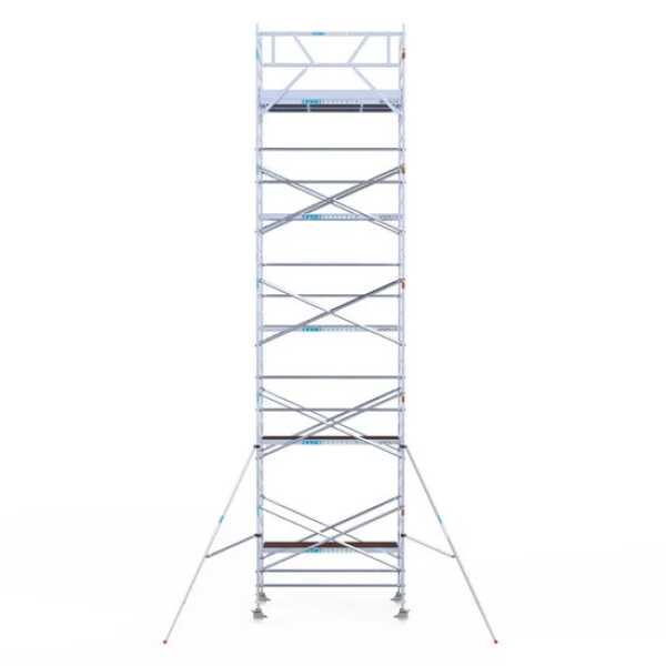 Euroscaffold professionele rolsteiger 135x250x11.20m werkhoogte carbondeck lichtgewicht