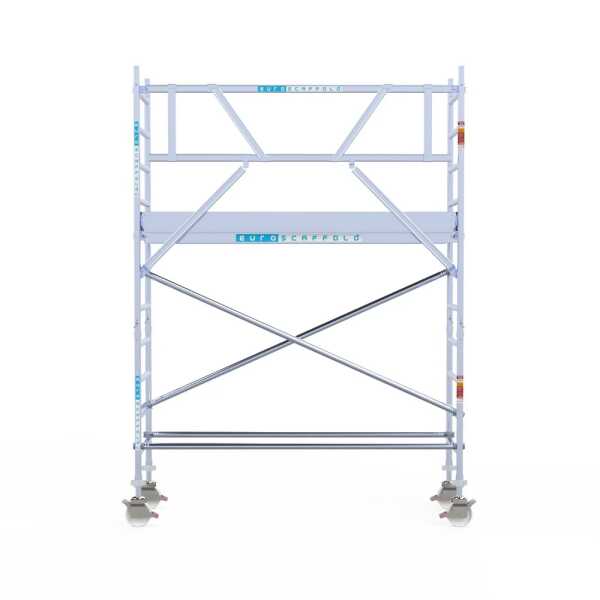 Aluminium rolsteiger 0.75x2.50x4.20m werkhoogte hout
