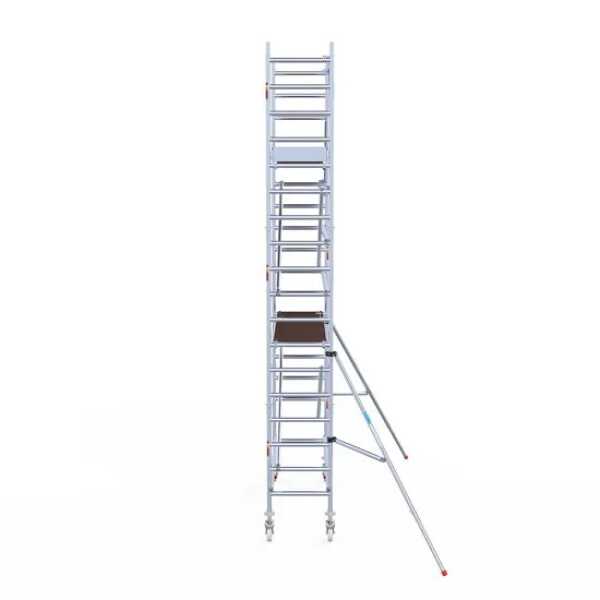 Aluminium rolsteiger 0.75x2.50x6.20m werkhoogte hout