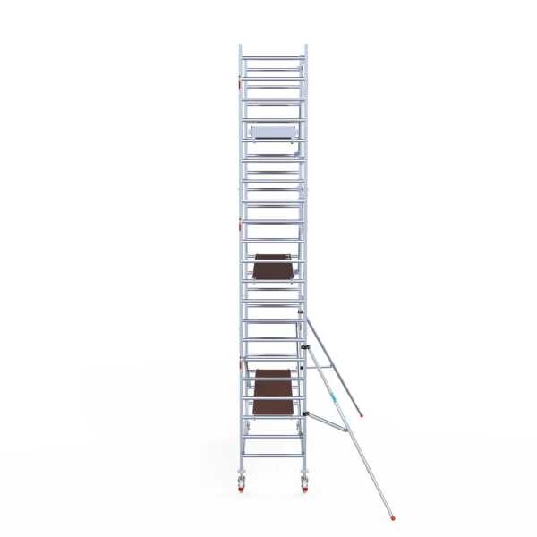 Professionele aluminium gevelvrije rolsteiger 0.90x3.05x7.2m werkhoogte enkele voorloopleuning