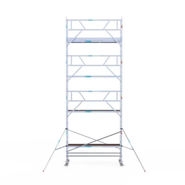 Professionele aluminium gevelvrije rolsteiger 0.90x3.05x9.2m werkhoogte enkele voorloopleuning