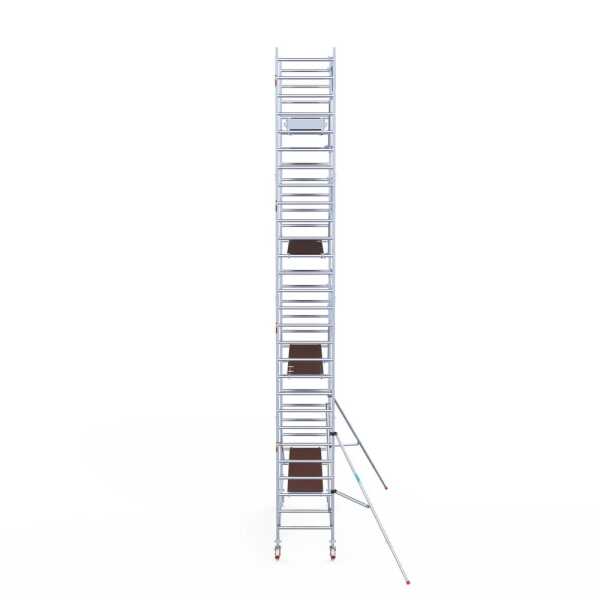 Professionele aluminium gevelvrije rolsteiger 0.90x3.05x9.2m werkhoogte enkele voorloopleuning