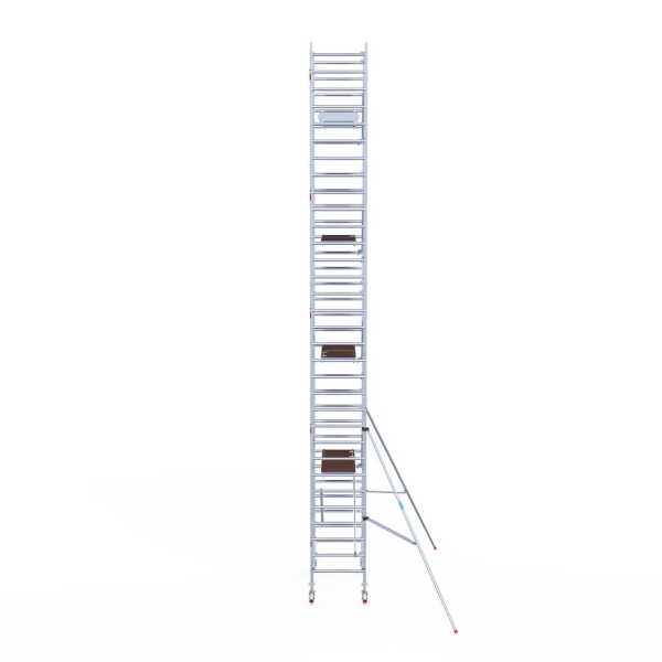 Professionele aluminium gevelvrije rolsteiger 0.90x1.90x10.2m werkhoogte enkele voorloopleuning