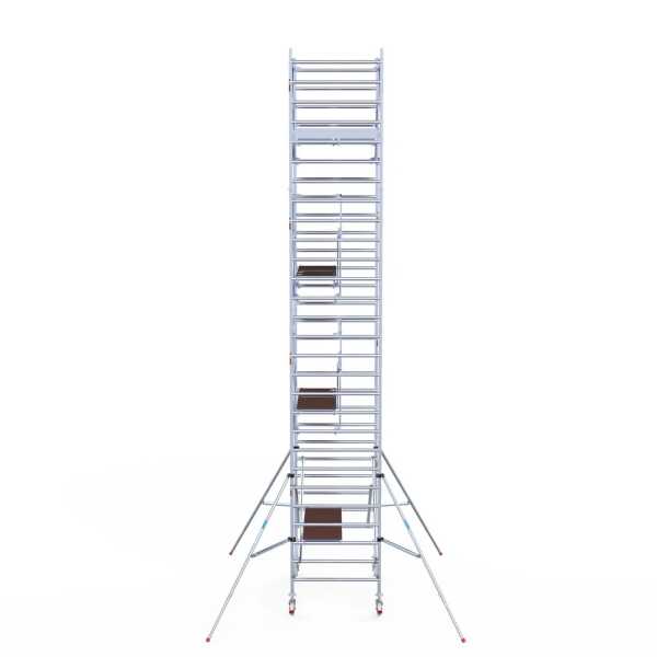 Pro alu rolsteiger 135x190x9,20m werkhoogte carbondeck incl. dubbele voorloopleuning