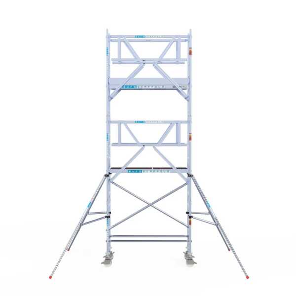 Rolsteiger 0.75x1.90x6.20m lichtgewicht platformen incl. dubbele voorloopleuningen