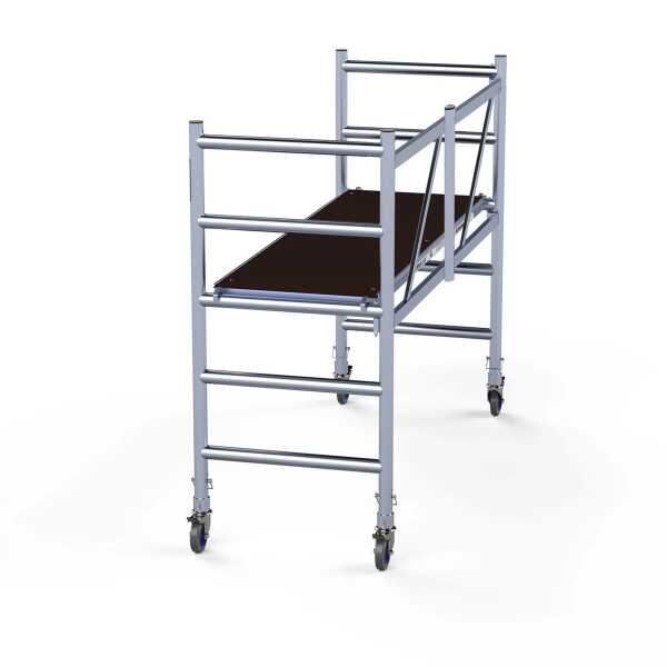 6-sports BasiQ kamersteiger - Platform zonder luik 0.75x1.90x3.00m wh