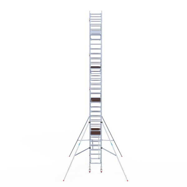 Rolsteiger 0.75x1.90x10.20m lichtgewicht platformen incl. dubbele voorloopleuningen