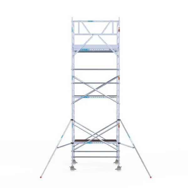 Professionele rolsteiger 135x190x7,20m werkhoogte wooddeck