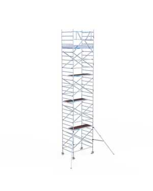 Professionele rolsteiger 135x190x10,20m werkhoogte wooddeck