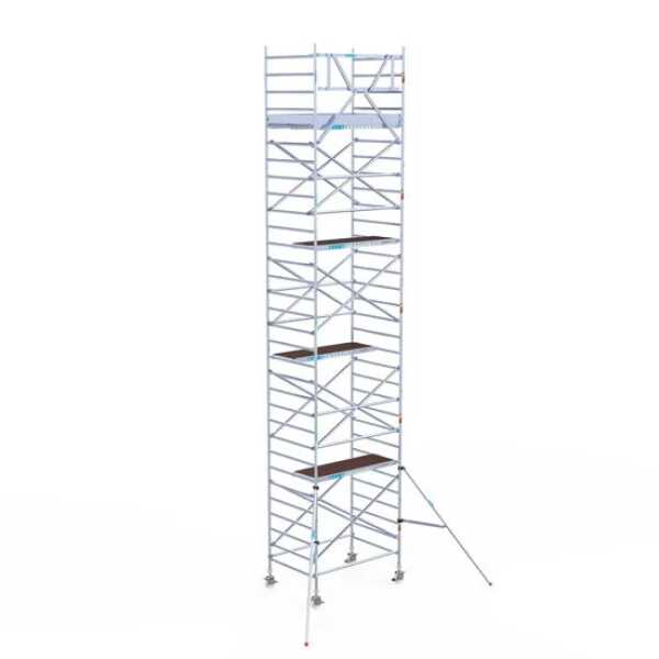 Professionele rolsteiger 135x190x10,20m werkhoogte wooddeck