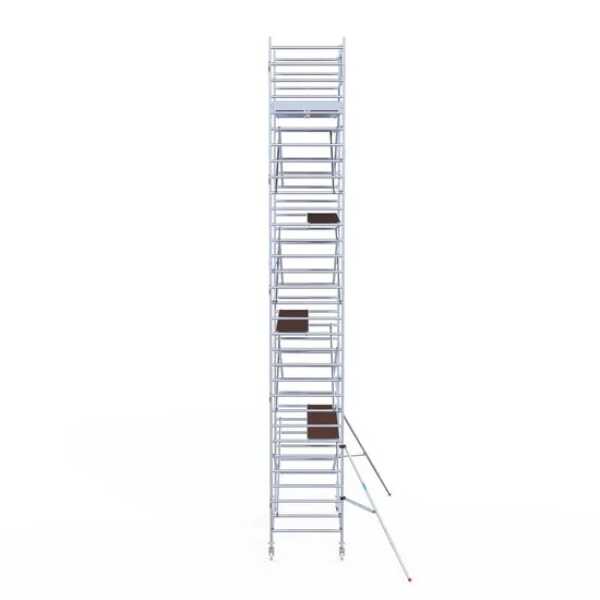 S-PRO Aluminium rolsteiger 1.35x3.05x10.20m werkhoogte carbondeck