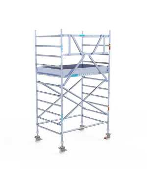 Professionele rolsteiger 135x190x4,20m werkhoogte carbondeck