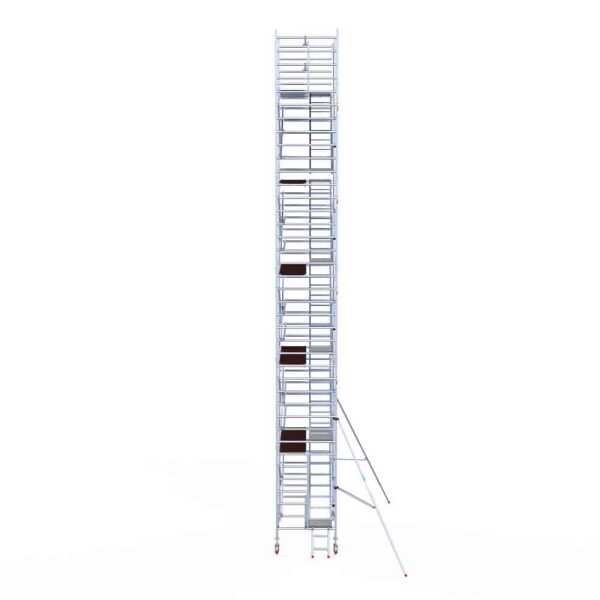 Professionele aluminium trappentoren 1.35x2.50x12.20m werkhoogte