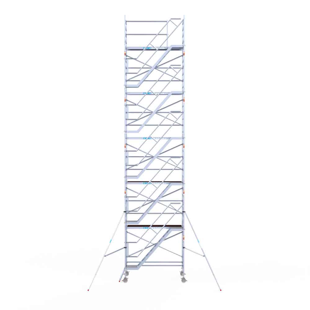 Professionele aluminium trappentoren 1.35x2.50x12.20m werkhoogte - Afbeelding 3