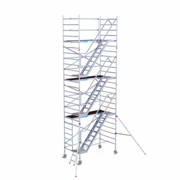 Pro. alu trappentoren carbondeck 1.35x2.50x8.20m werkhoogte