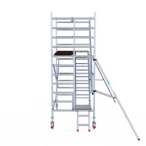 Professionele aluminium trappentoren 1.35x2.50x4.20m werkhoogte